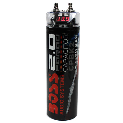 Boss Audio CPBK2 Digital Car Power Capacitor & Soundstorm AKS8 Amp Wiring Kit - Find Fresh Goods