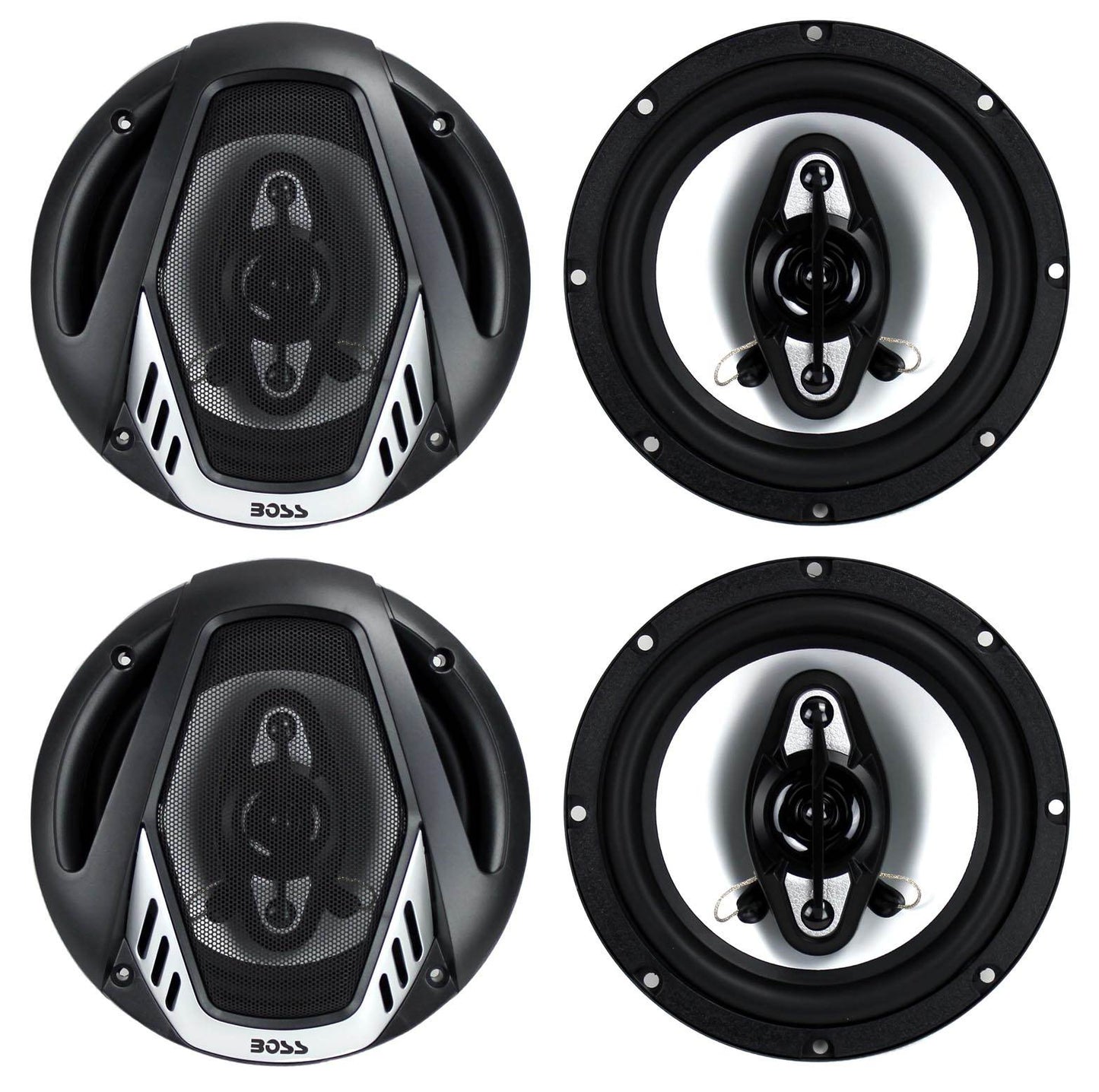 BOSS Audio NX654 Onyx 6.5" 400W 4-Way Car Audio Coaxial Stereo Speakers, 2 Pair - Find Fresh Goods