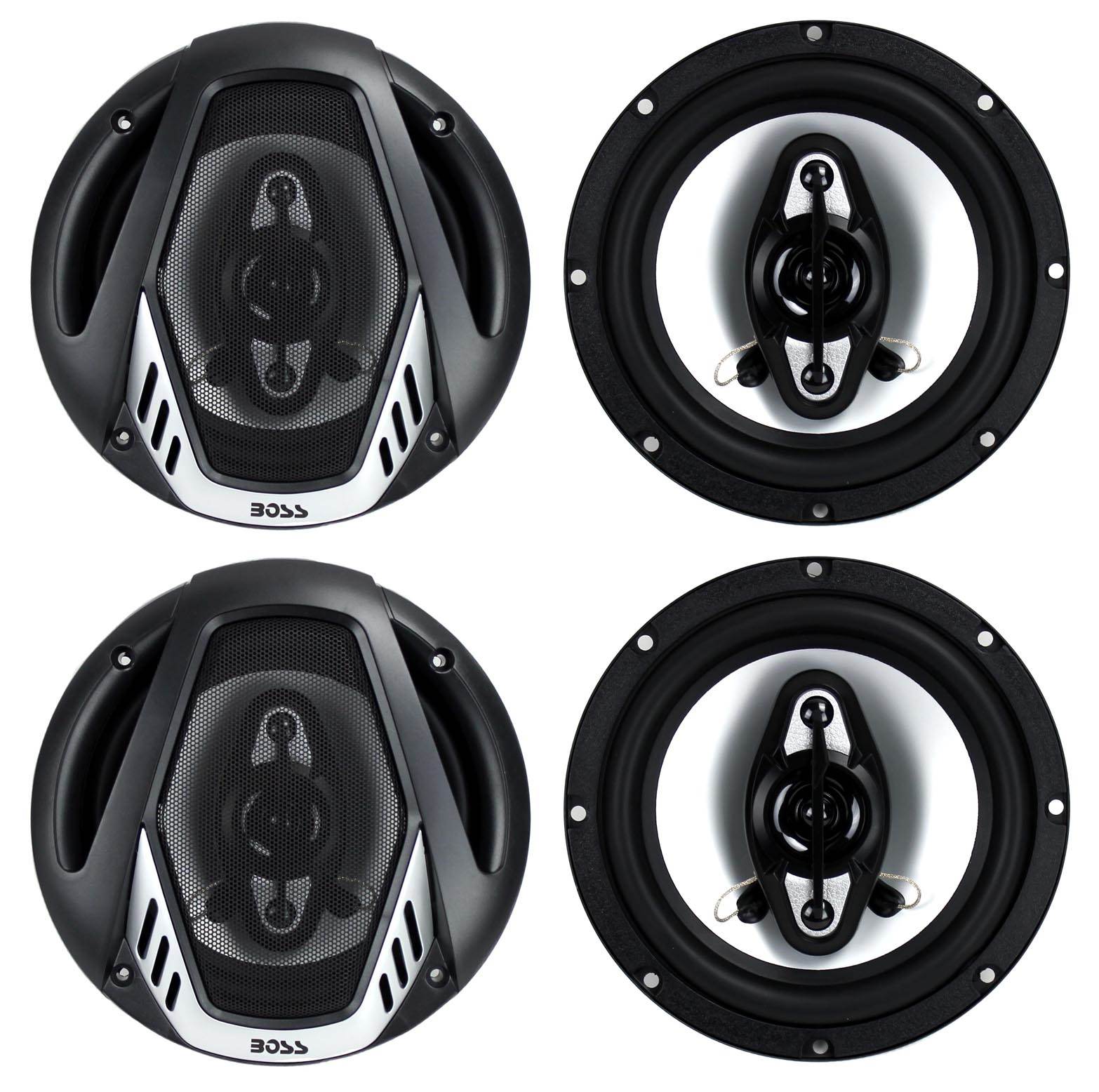BOSS Audio NX654 Onyx 6.5" 400W 4-Way Car Audio Coaxial Stereo Speakers, 2 Pair - Find Fresh Goods