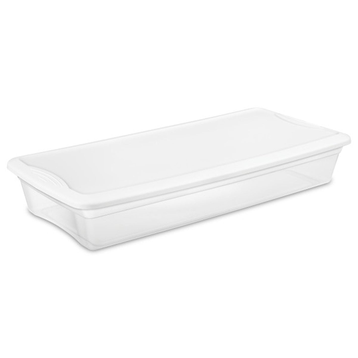 Sterilite 41 Quart Lightweight Storage Box Container with Lid, 6 Pack