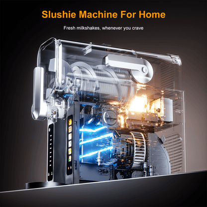 Nyzgax Multifunctional Ice Cream & Slushie Maker, All-in-One Frozen Treat Machine, Real-Time Temp Display, 6 Preset | Frozen Margaritas, Cocktails, Frappés, Ice Cream, Smoothies, Milkshakes