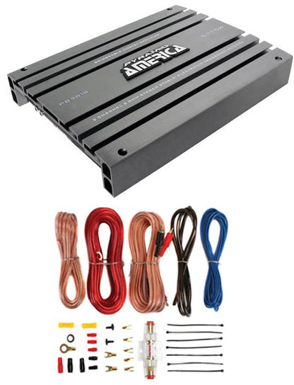 PYRAMID PB918 2000W 2 Channel Car Audio Amplifier and 8 Gauge Amplifier Kit - Find Fresh Goods