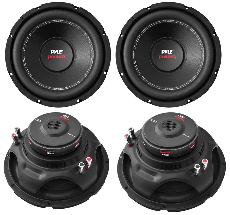 Pyle 12" 6400W 4-Ohm DVC Car Stereo Power Audio Subwoofer Set, 4pk | PLPW12D - Find Fresh Goods