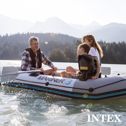 Intex 68373EP Mariner 3-Person Inflatable River/Lake Dinghy Boat and Oars Set