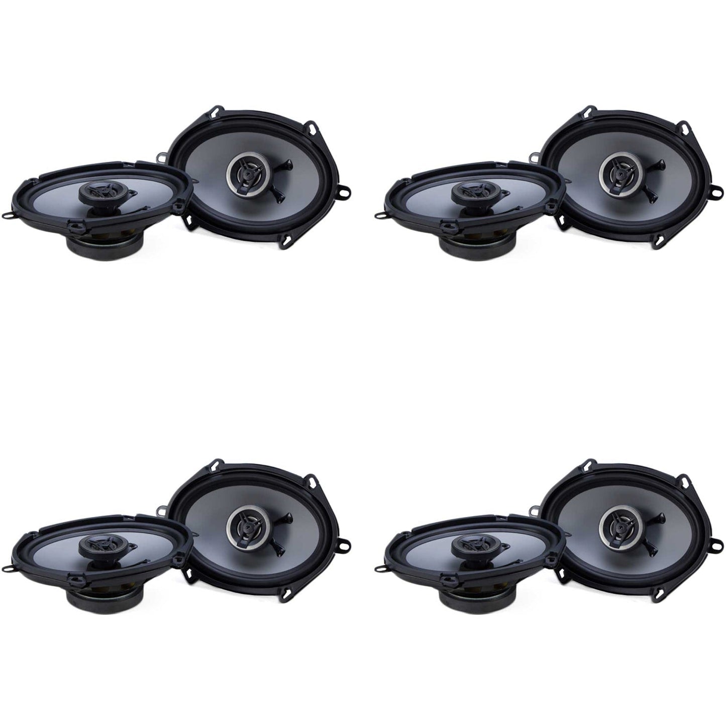 Crunch CS5768CX 250W Full Range 2 Way Coaxial 5x7 by 6x8" Speaker Pair (4 Pack) - Find Fresh Goods