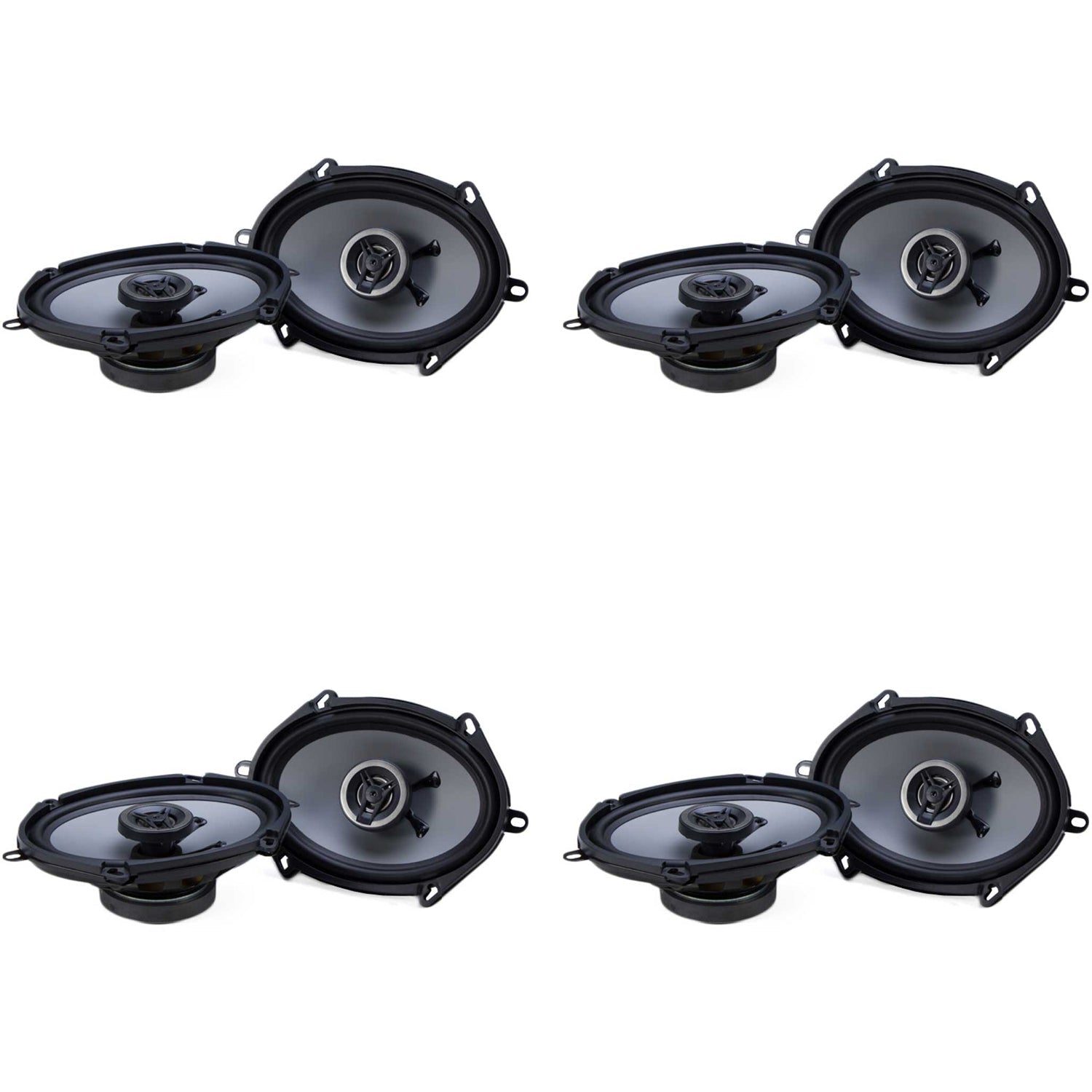 Crunch CS5768CX 250W Full Range 2 Way Coaxial 5x7 by 6x8" Speaker Pair (4 Pack) - Find Fresh Goods