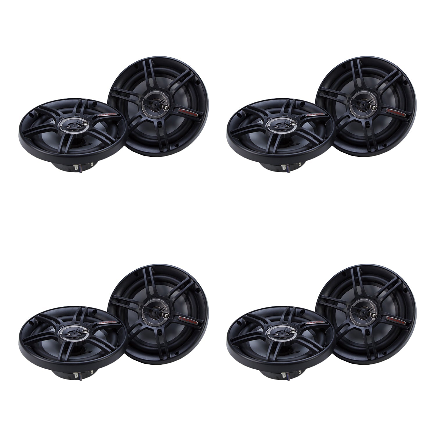 Crunch CS-653 300 Watts 6.5-Inch 3-Way 4 Ohms Steel Basket CS Speakers (4 Pack) - Find Fresh Goods