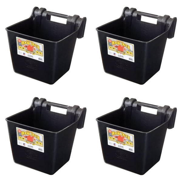 Little Giant HF15BLACK 15 qt. Mountable Plastic Hook Feeder, Black (4 Pack)