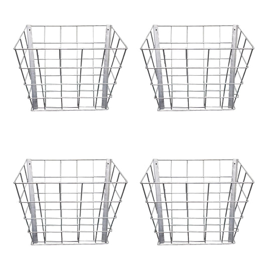 Rugged Ranch Livestock Steel Hay Feeder Rack for Goats, Sheep and Horses, 4 Pack