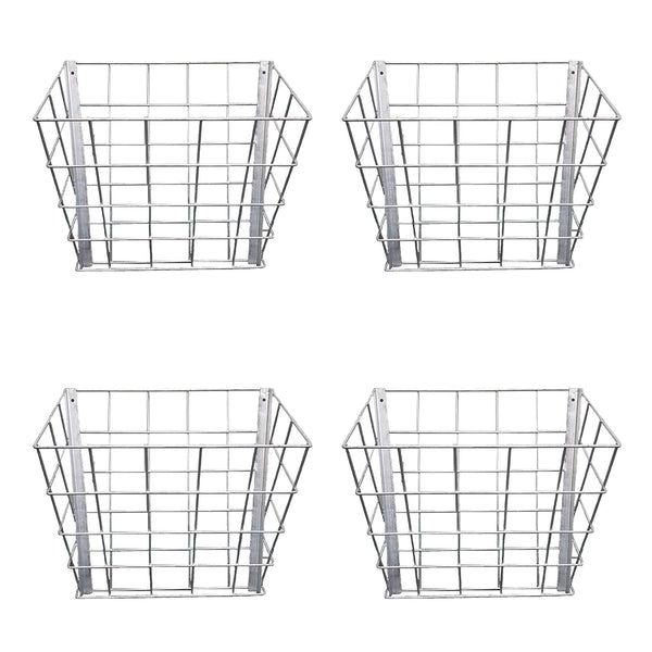 Rugged Ranch Livestock Steel Hay Feeder Rack for Goats, Sheep and Horses, 4 Pack