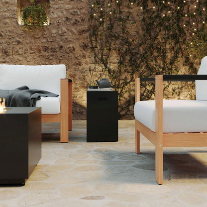 Better Homes & Gardens 42" Rectangle Gas Fire Pit, Black