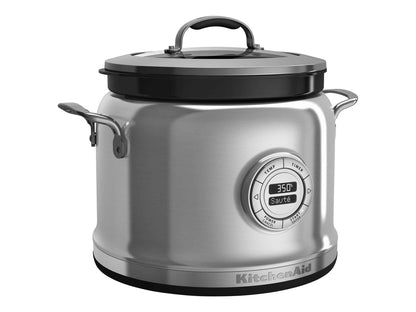 KitchenAid KMC4241SS Electric Multi Steamer Slow Cooker, 4 Qt, Stainless Steel