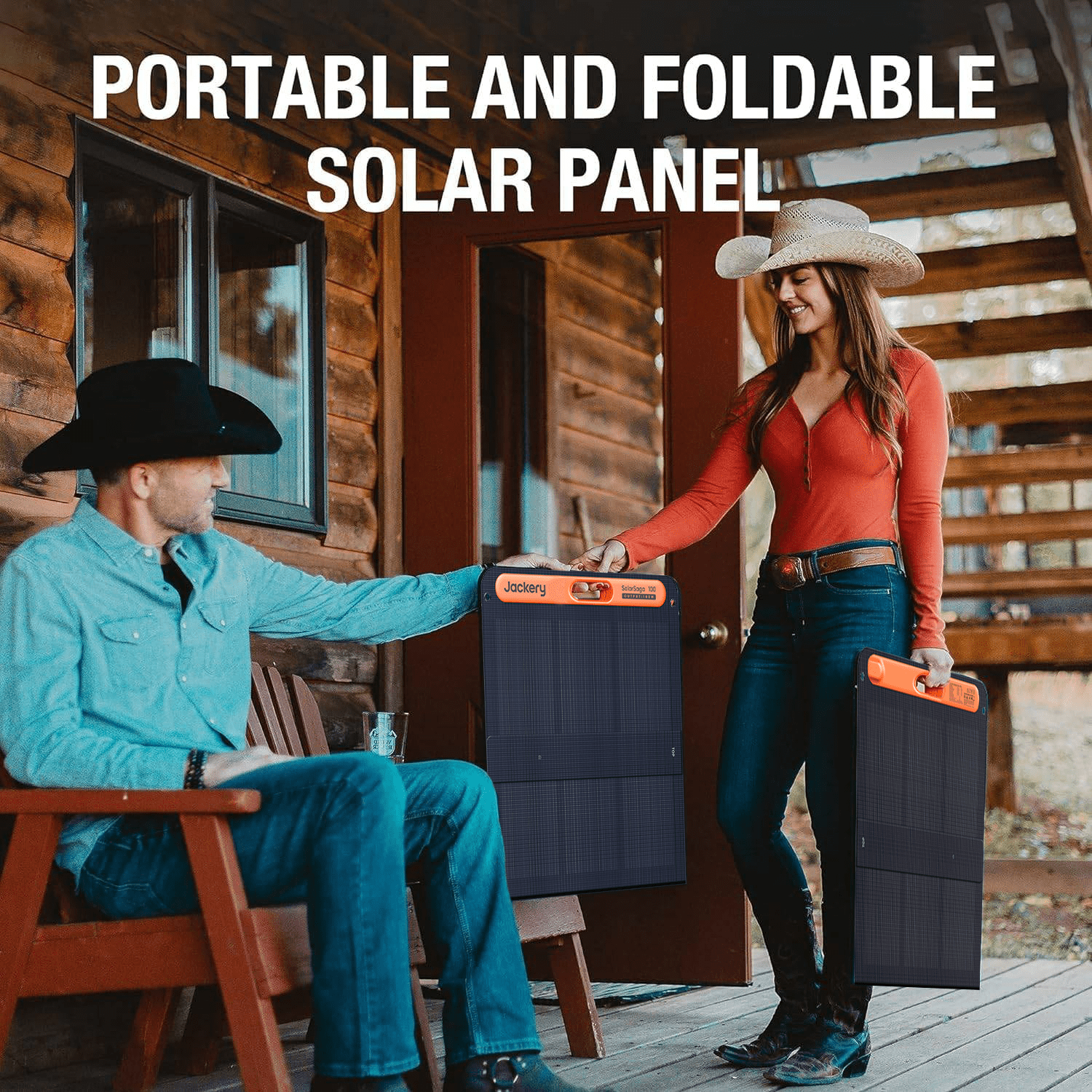 Jackery Solar Panel 100W Portable Solar Panel for Explorer 240/300/500/1000/1500 Power Station, (Solar Panel Only)