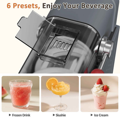 BIZAURA Slushie Machine, Slushy Machine for Home No Ice Need, Professional Frozen Drink Maker, 6 Presets for Milkshakes, Frappés, Slush, Ice Cream