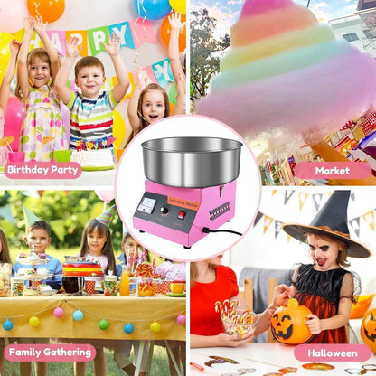 Electric Commercial Cotton Candy Machine / Floss Maker Pink