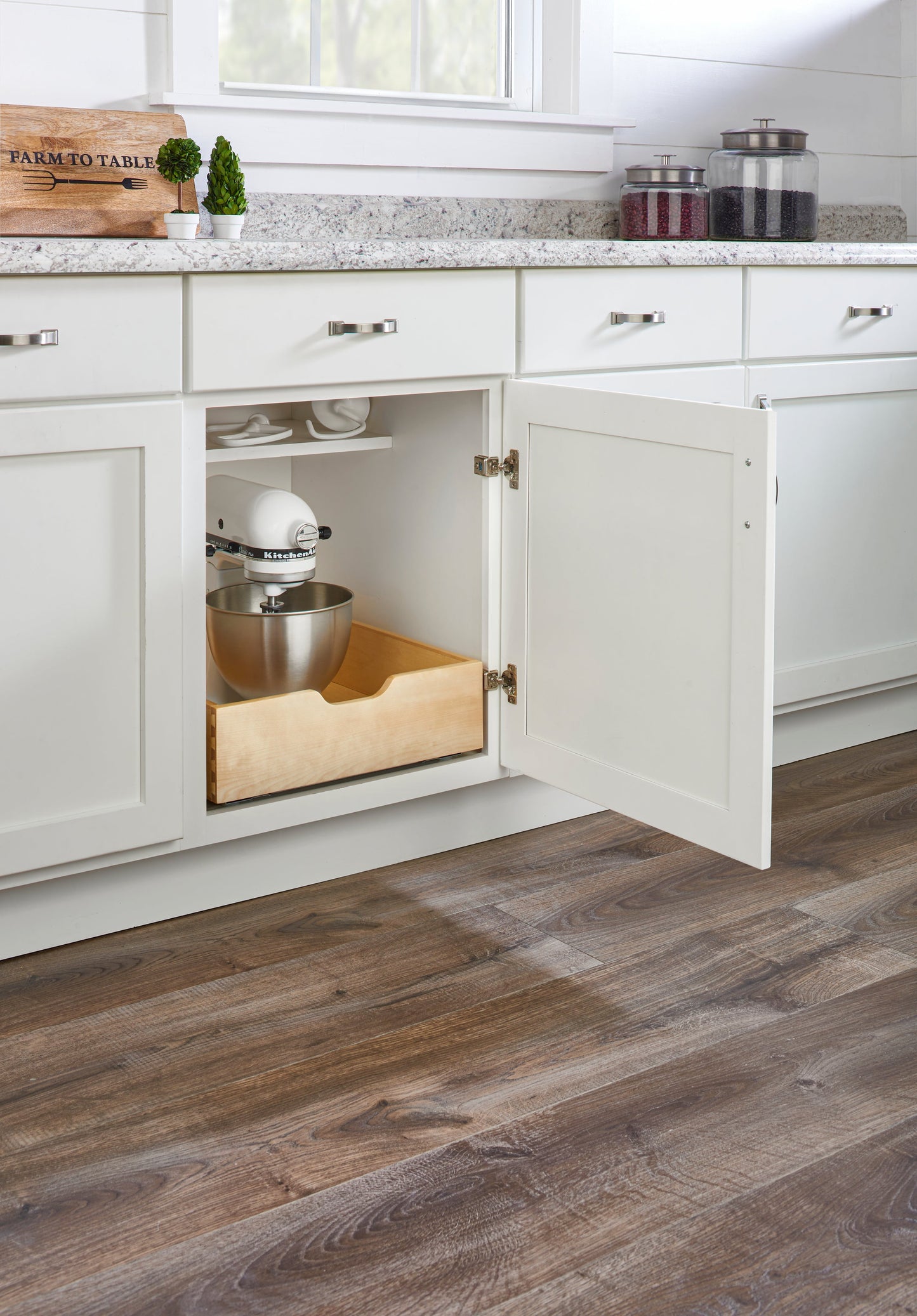 Rev-A-Shelf 17.71" Pullout Kitchen Cabinet Drawer w/ Soft-close, 4WDB-18SC-1