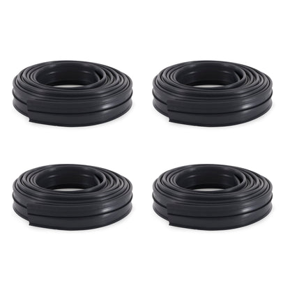 Suncast Professional Grade Dig In 60 Foot Landscape Edging Roll, Black (4 Pack)