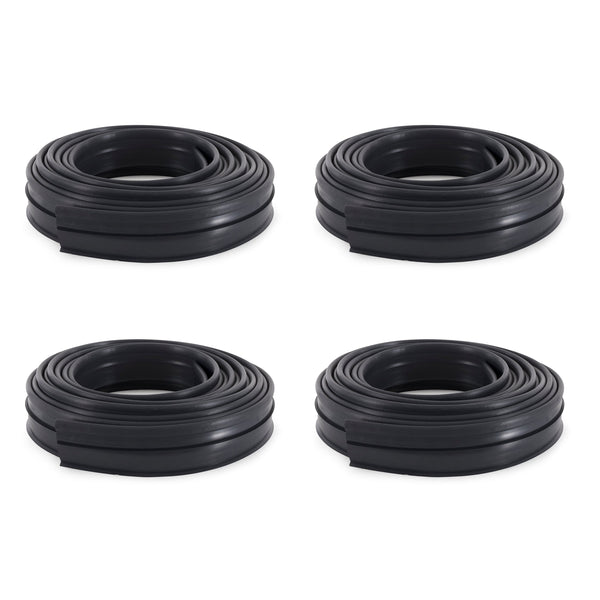 Suncast Professional Grade Dig In 60 Foot Landscape Edging Roll, Black (4 Pack)