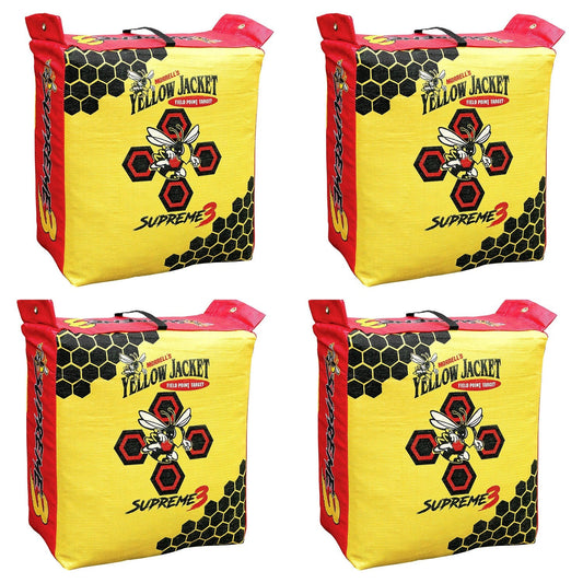 Morrell Yellow Jacket Supreme 3 28 Pound Field Point Archery Bag Target (4 Pack)
