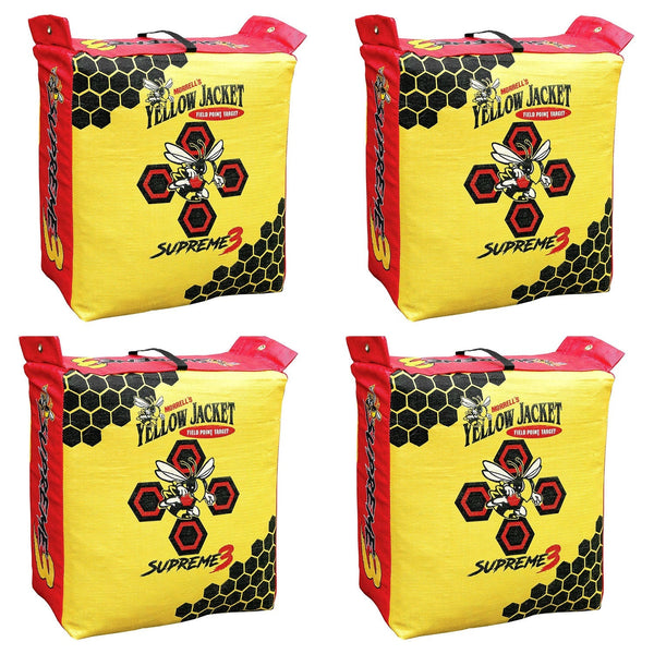 Morrell Yellow Jacket Supreme 3 28 Pound Field Point Archery Bag Target (4 Pack)