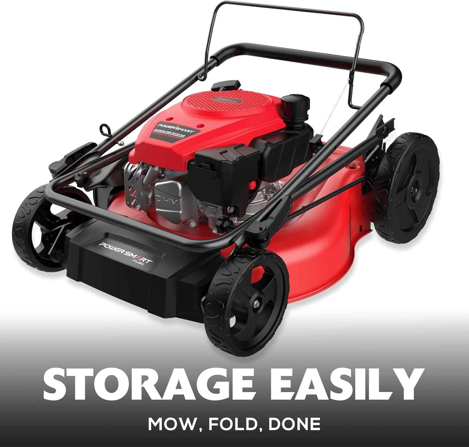 PowerSmart 21" 144cc Gas Push Lawn Mower , with 6-Position Height Adjustment