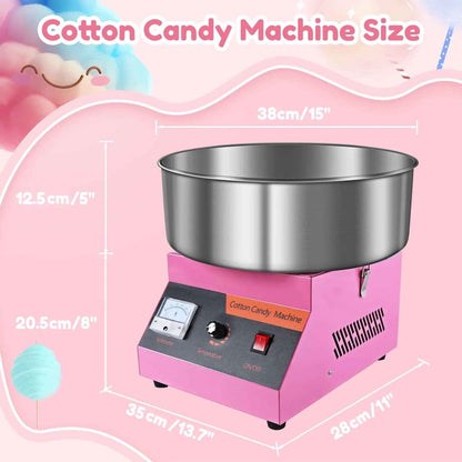 Electric Commercial Cotton Candy Machine / Floss Maker Pink