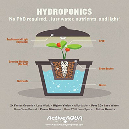 Active Aqua AAPA15L 6-Watt 240 GPH Hydroponic Aquarium 4 Outlet Air Pump(2 Pack)