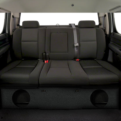 QPower GMC Chevy Crew Cab 2007-2013 Dual 12" Sub Box Enclosure w/ Bedliner Spray - Find Fresh Goods