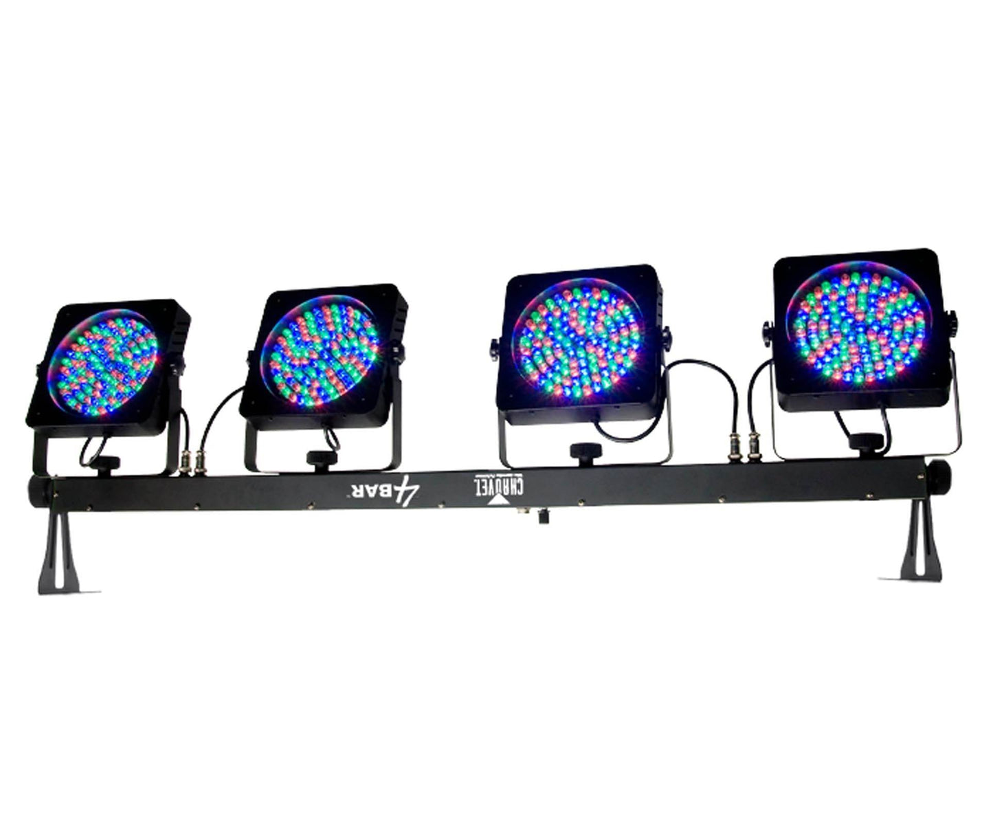 CHAUVET 4BAR 4 BAR DMX LED Stage Wash Light System w/ Tripod, Case & Footswitch