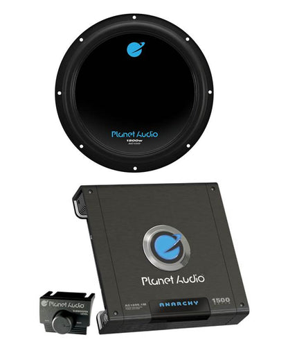 Planet Audio AC10D 10" 1500W Car Audio Subwoofer + AC15001M 1500W MONO Amplifier - Find Fresh Goods