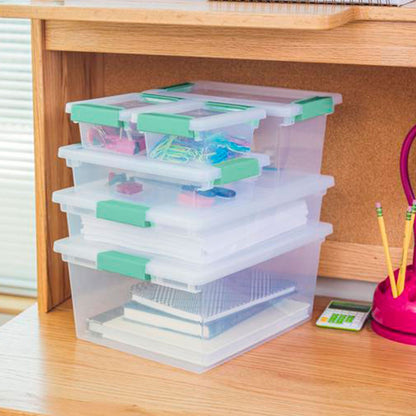 Sterilite Medium Clip Storage Tote, 12 Pack, & Small Clip Storage Tote, 12 Pack