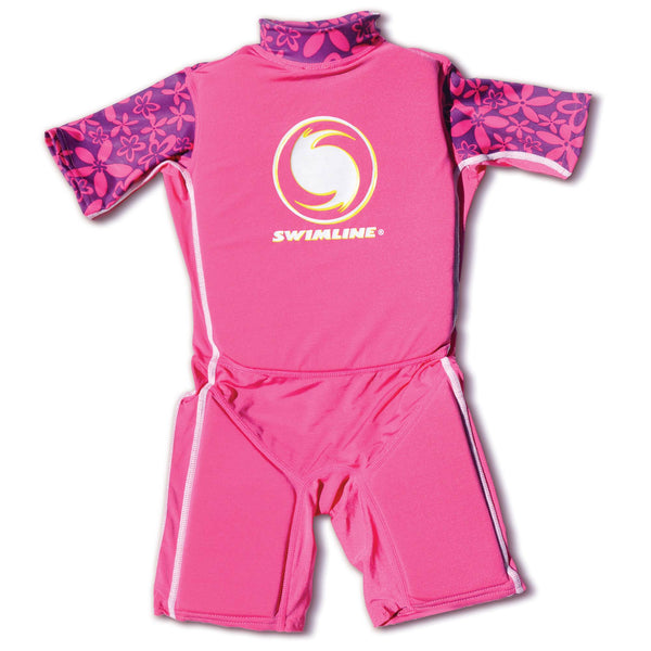 Swimline Lycra Floating Swimsuit Swim Trainer Wet Suit Life Vest Medium, Pink