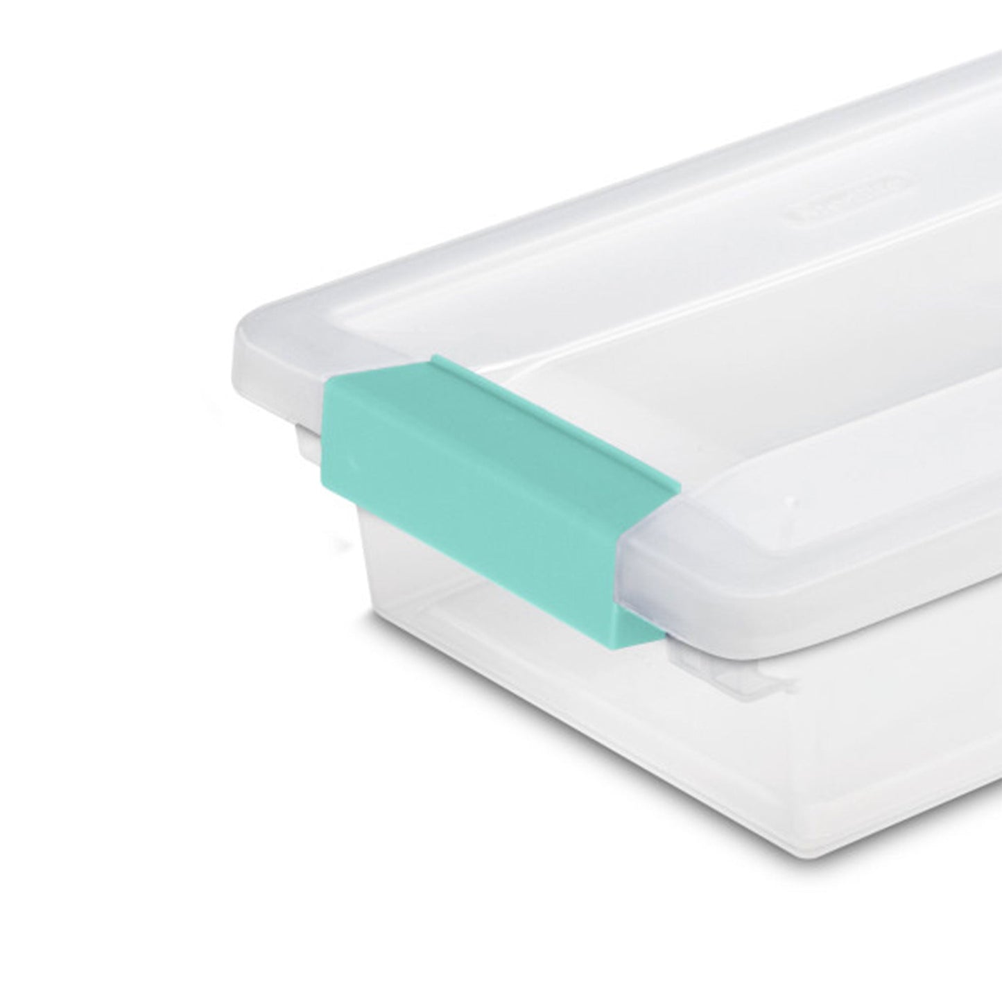 Sterilite Small Clip Box Clear Storage Tote Container with Latching Lid, 24 Pack