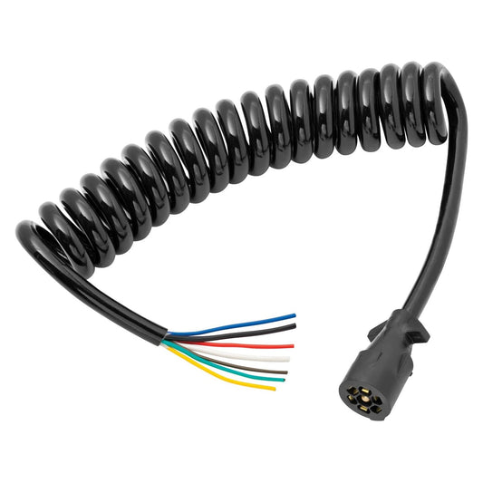 Bargman 54006-044 7-Way 8-Foot Coiled Wire Tow Trailer Light Connection Harness - Find Fresh Goods