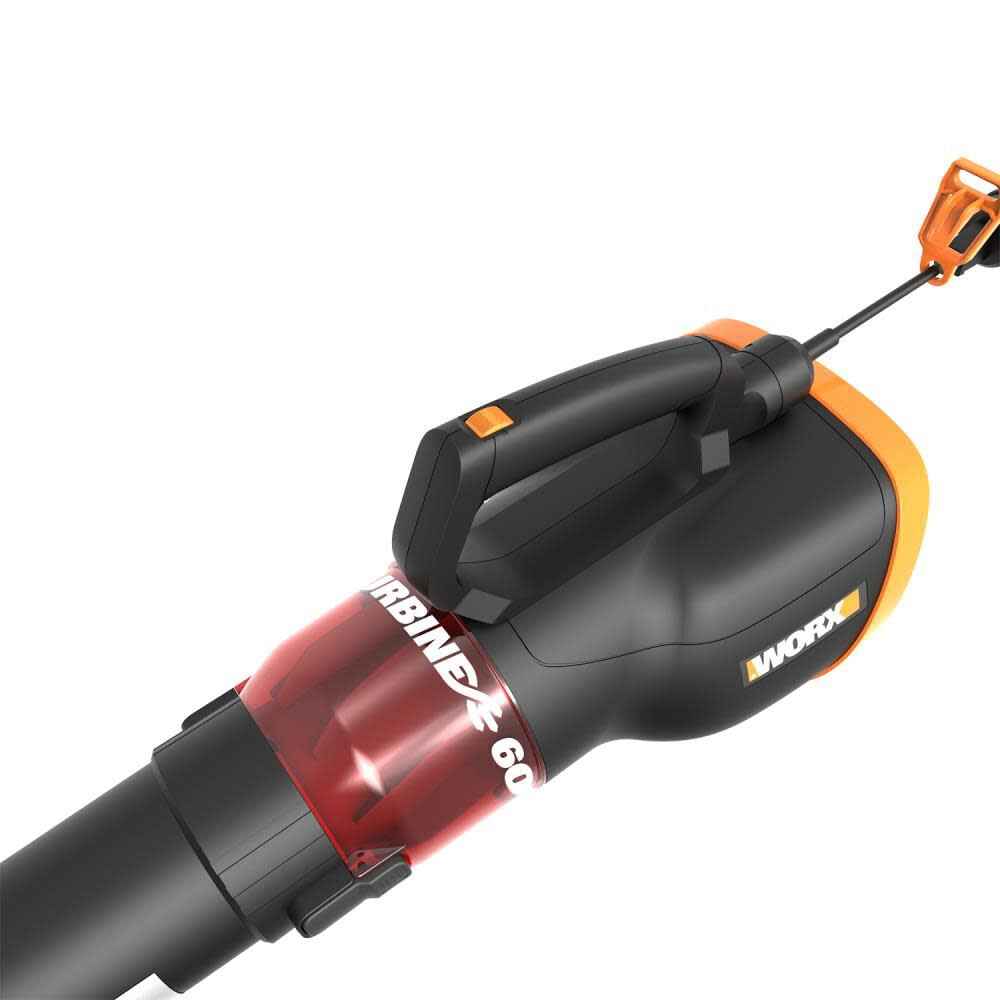 Worx WG520 Turbine600 20V 600 CFM Electric Handheld Corded Leaf Blower