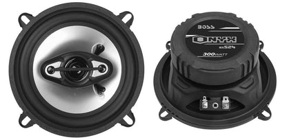 BOSS NX524 5.25" 300W and 6.5" 400W 4 Way Car Audio Coaxial Speaker Set (4 Pack) - Find Fresh Goods