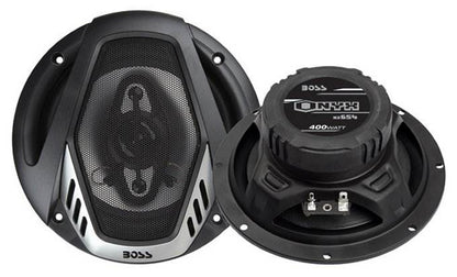 BOSS NX524 5.25" 300W and 6.5" 400W 4 Way Car Audio Coaxial Speaker Set (4 Pack) - Find Fresh Goods