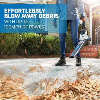 HART 40-Volt Cordless 12-inch String Trimmer and Leaf Blower Combo Kit, (1) 4.0Ah Lithium-Ion Battery