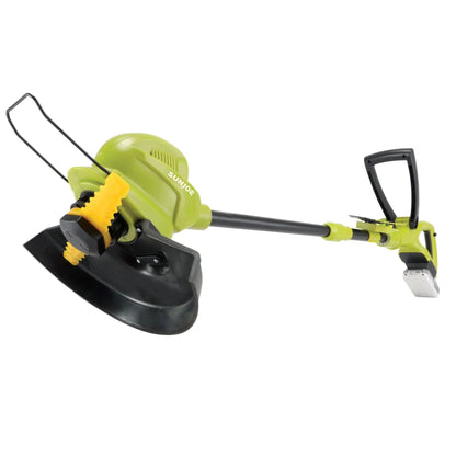 Sun Joe 10” Stringless Lawn Trimmer, Battery Charger, SharperBlade, Green, 24V-SB10-LTE