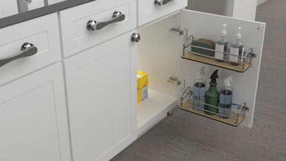 Rev-A-Shelf Base Cabinet Heavy Duty Door Mounted Storage Organizer, 54DS-14-1