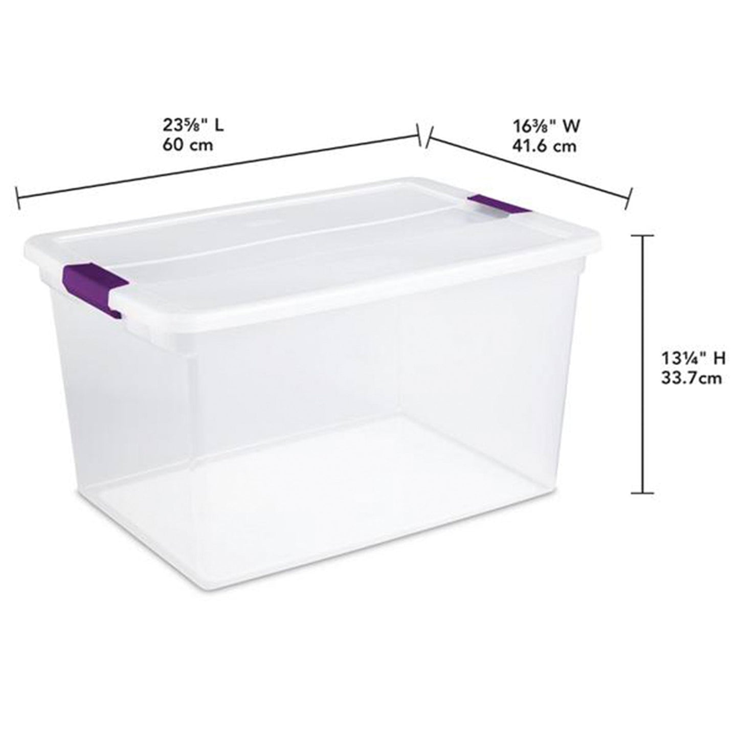 Sterilite 116 Quart Storage Totes, 4 Pack, and 66 Quart Storage Totes, 6 Pack