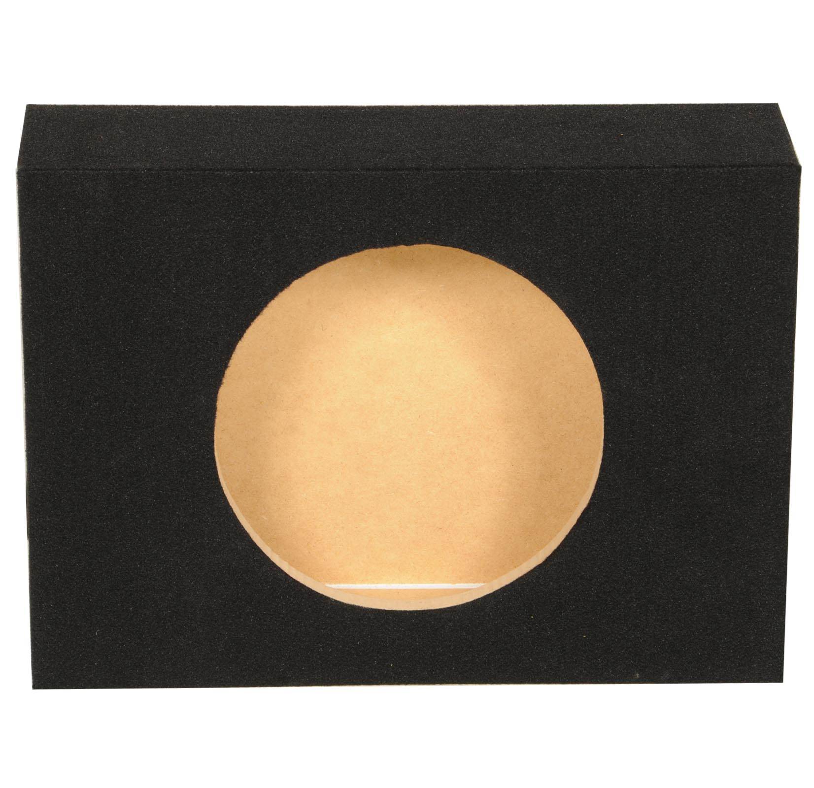 Q Power Shallow Single 12 In Sealed MDF Truck Subwoofer Enclosure Box, Charcoal - Find Fresh Goods