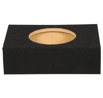 Q Power Shallow Single 12 In Sealed MDF Truck Subwoofer Enclosure Box, Charcoal - Find Fresh Goods