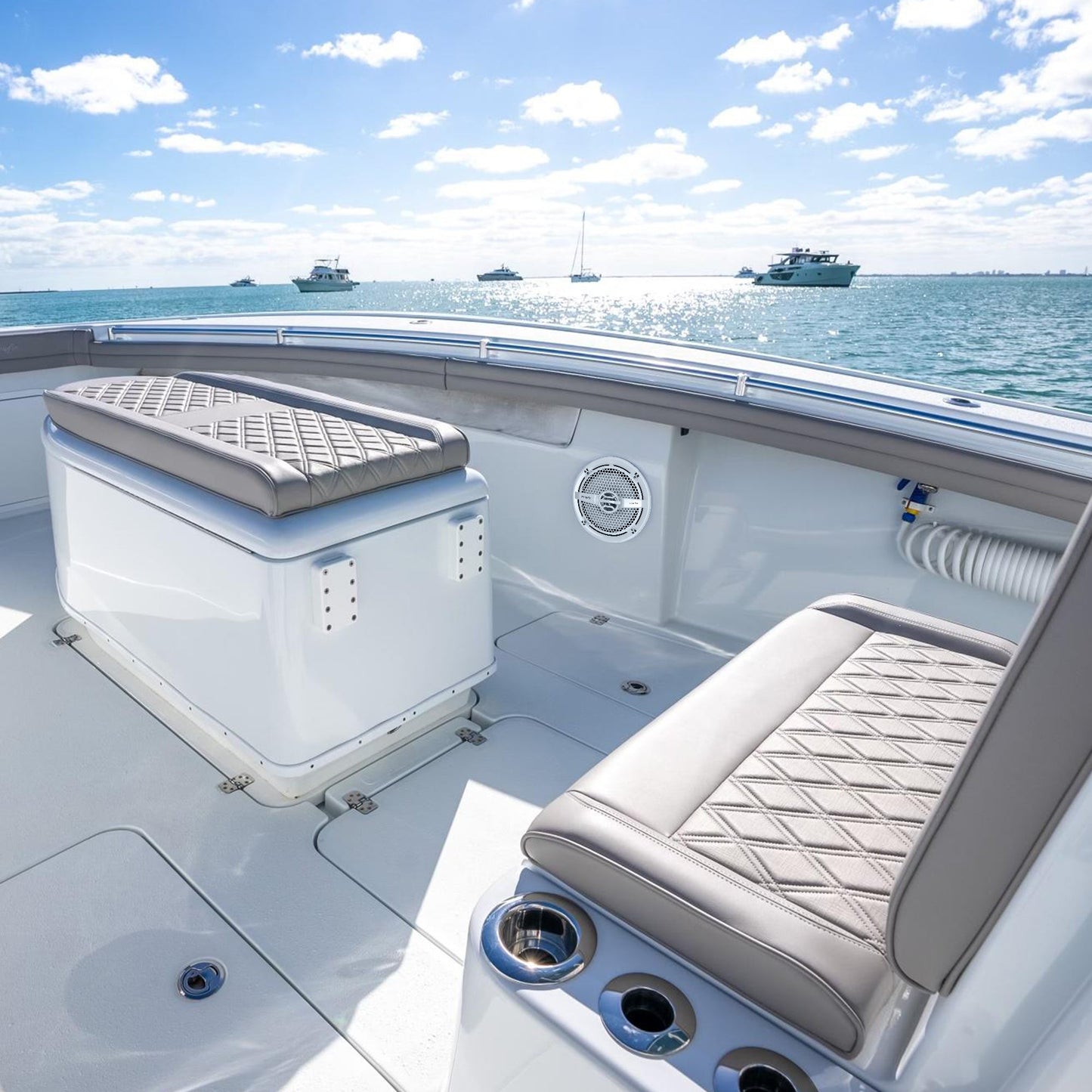 Sony XS-MP1611 6.5 Inch 140 Watt Dual Cone Design Marine Speakers Stereo White