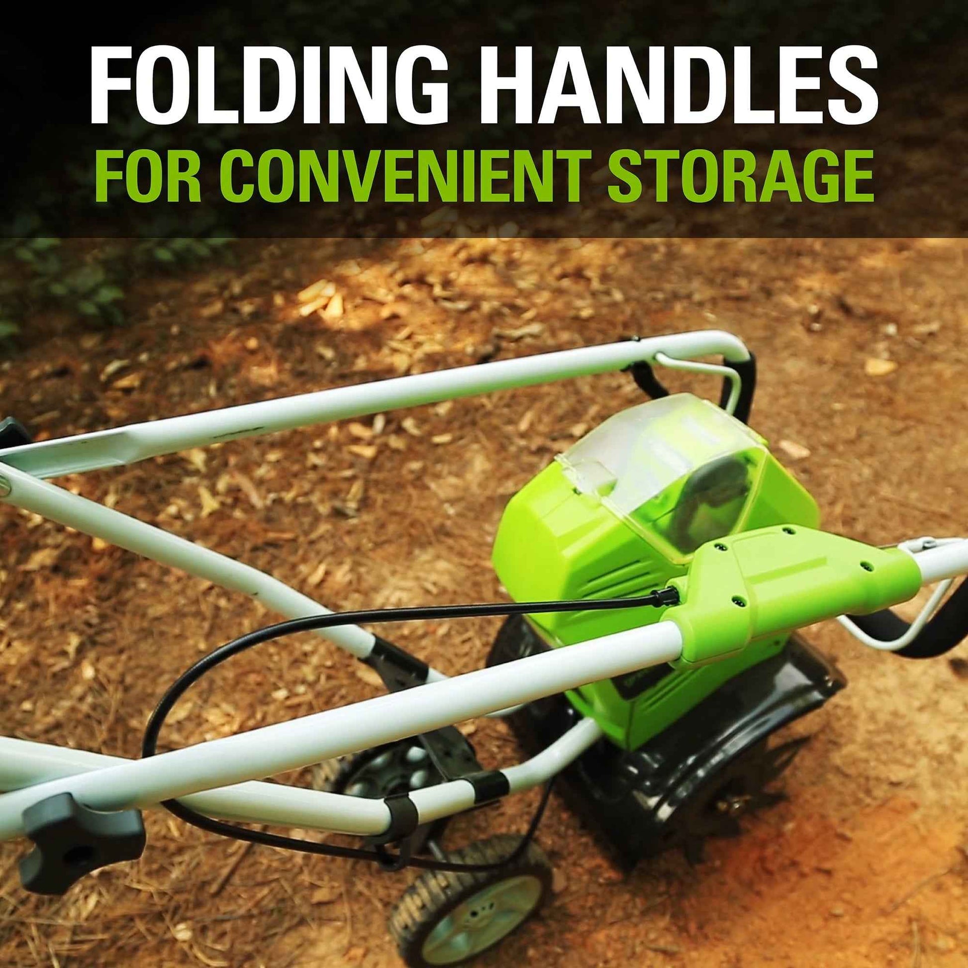 Greenworks 40V 10" Cordless Cultivator/Tiller with 4.0Ah Battery & Charger 27062