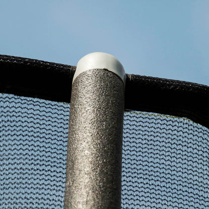 JumpKing JK15VC2 15 Foot Outdoor Trampoline & Safety Net Enclosure Kit, Blue