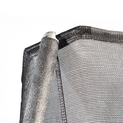 JumpKing JK15VC2 15 Foot Outdoor Trampoline & Safety Net Enclosure Kit, Blue