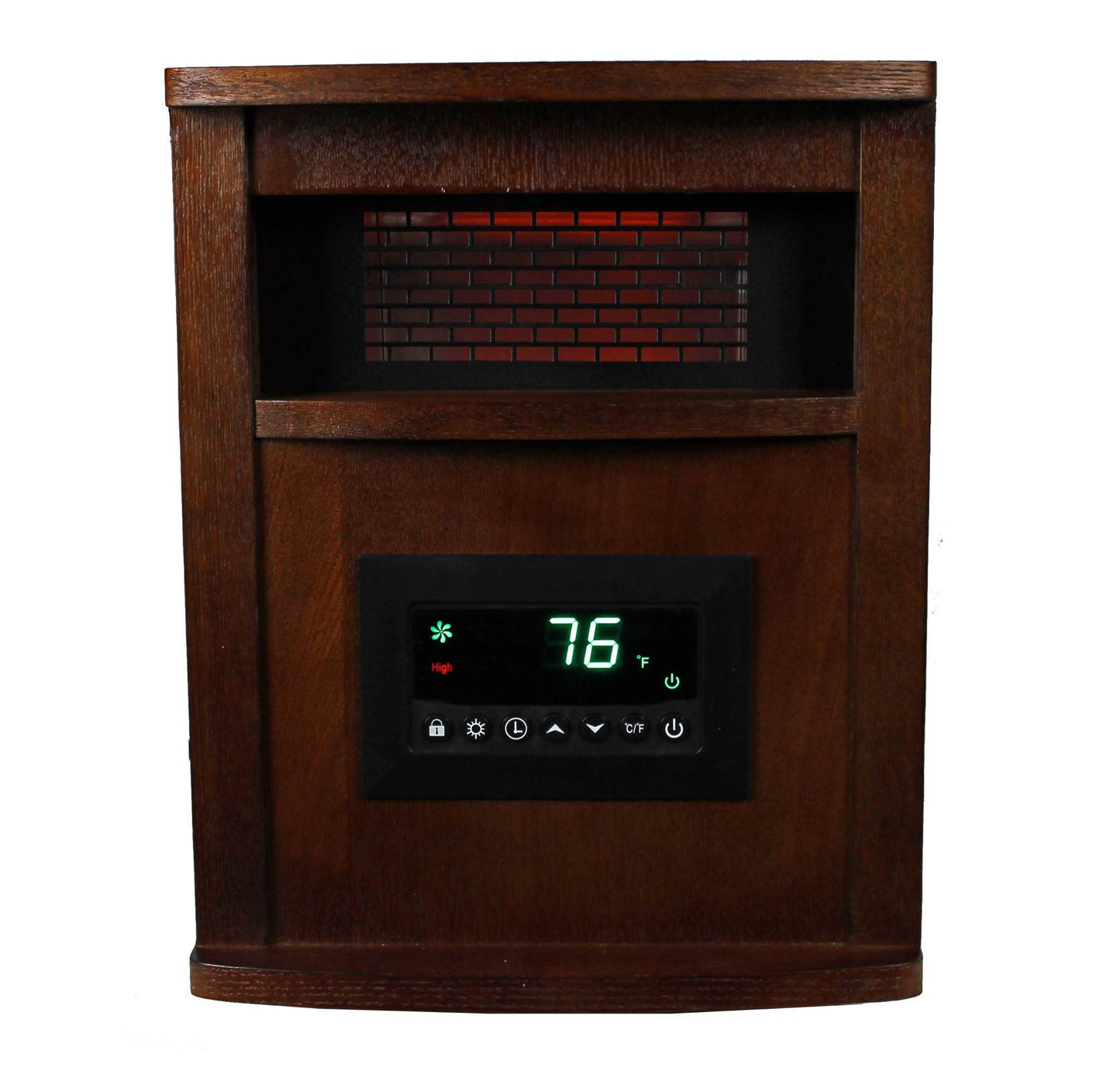 LifeSmart LifePro 6 Element 1500W Portable Infrared Quartz Space Heaters (Pair)