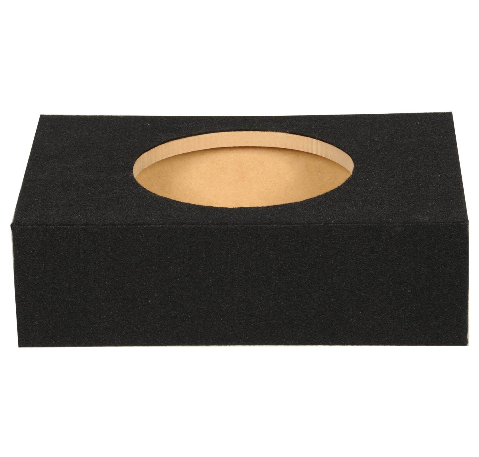 2 Q-Power Shallow Single 10" Sealed Truck Subwoofer Enclosure 5/8" MDF Sub Boxes - Find Fresh Goods