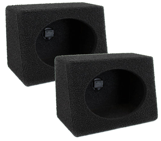 Q Power Q-Bomb QTW6X9 6x9" Car Wedge Speaker Boxes with Bedliner Spray, Pair - Find Fresh Goods